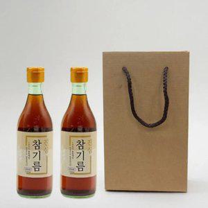 [선물세트포장] 진심 참기름 350ml+350ml