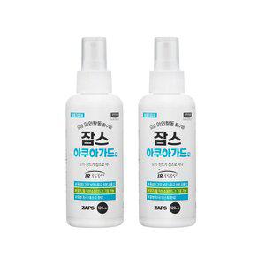 휴대용 기피제 잡스 아쿠아가드액 120ml 2세트 모기 진드기 파리 퇴치제 여행용