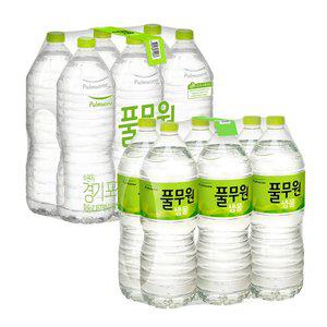 풀무원샘물 2L X 12병(무라벨/유라벨 혼용)