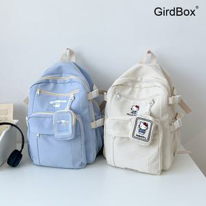 GirdBox 헬로키티 컬러풀 책가방 삼리오 대용량 학생용 여학생 여행용 백팩