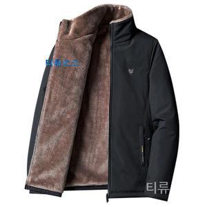 남자점퍼 기모 패딩 코트 캐주얼 겨울 중장년 융 빅사이즈 티류으스