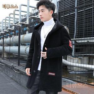 남성 사파리형 겨울 코튼 재킷 프리스 탑 그레인 코트 남성코트 티류으스