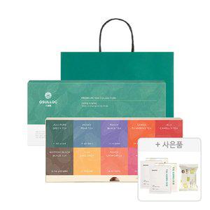 오설록 프리미엄 티 컬렉션 세트, 10종(40입), 1개 + 증정 ( 쇼핑백, 1개 + 제주 그린