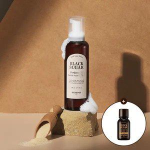 [스킨푸드] 블랙슈가 퍼펙트 버블 폼 200ml + (증정)블랙슈가 첫 세럼 더 에센셜 14ml