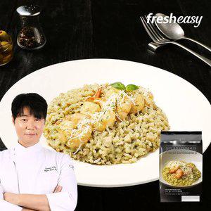 [내일도착/프레시지] 쵸이닷 쉬림프바질고르곤졸라리조또 367g x2팩