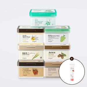 [스킨푸드] [택1] 데일리 마스크팩 30매/40매 + (증정) 베리 생기 선크림 15ml 1개