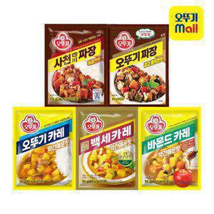 [본사직영][4개+4개] 오뚜기 분말카레/짜장 11종/백세카레 골라담기 모음전