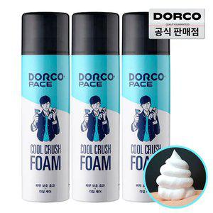 (추석맞이~20%) 도루코 페이스 대용량 쿨크러쉬 쉐이빙폼 250ml 3개