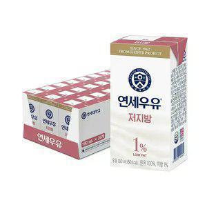 [최종 12,900]연세우유 저지방멸균우유 190mlx24