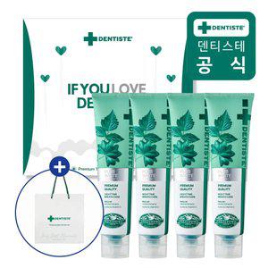 덴티스테 치약 4P 선물세트 뉴플러스화이트 160g 4개입