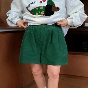 우드 뒷밴딩 코듀로이 반바지 (3color)