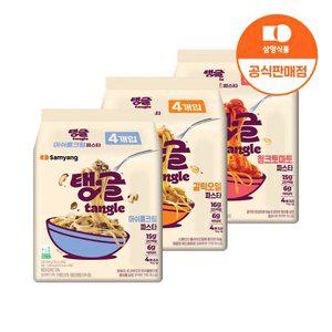 삼양 탱글 단백질파스타 3종 세트 (갈릭오일4, 머쉬룸크림4, 청크토마토4)
