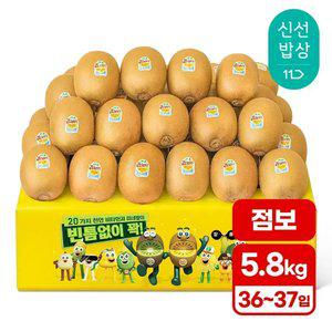 [품질보장][5.8kg내외] 제스프리 골드키위 (36-37입 점보) 안심 이중포장