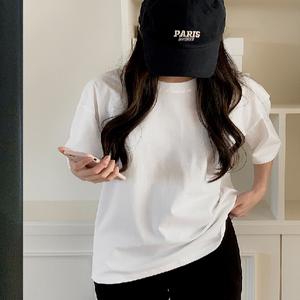 레이어드 베이직 오버핏 반팔 티셔츠 (7color)