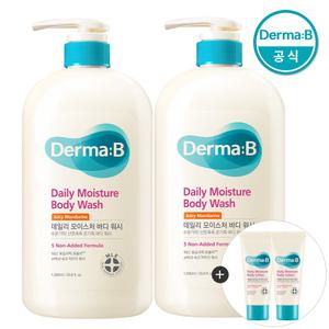 [공식] 더마비 데일리 모이스처 바디워시 쥬시만다린 1000ml x2개+(랜덤견본)튜브×2개