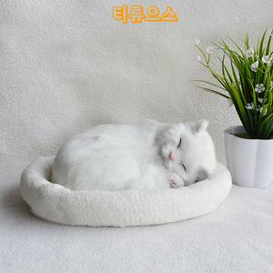 피규어 고양이장난감 인형 파파라치 숨쉬는 가짜 고양이 털 모형 동물 소품 티류으스