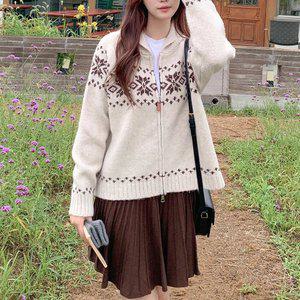 [엔소아] 노르딕 니트 가디건