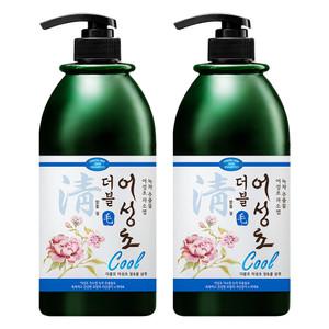 어성초 비듬 약산성 대용량 청 앤 쿨 샴푸 750ml 2개