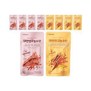 대한민국농수산 소고기육포, 5개 + 소고기 치즈육포, 5개
