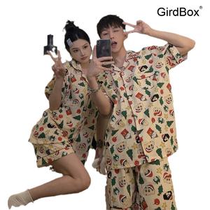 짱구잠옷 커플잠옷 여름 GirdBox 반팔 파자마 홈웨어 세트