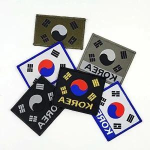 대한민국 밀리터리 자수 태극기 와펜 ROKA-WFGW43X