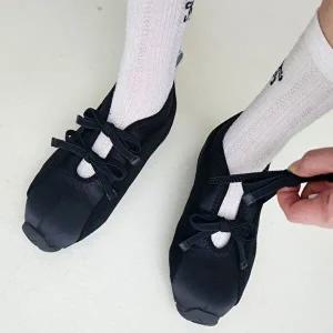 에투르 발레 코어 운동화 여성 키높이 속굽3cm 올블랙-WFH6WST