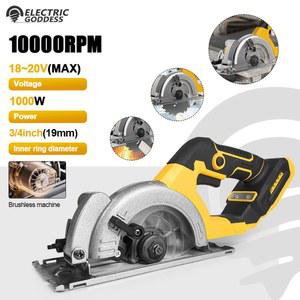 인치 브러시리스 원형 배터리 20V 커터 45도 목공 DEWALT 무선 특수 조정 목재