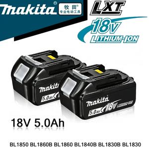 마끼다배터리 마키타 18V 배터리 5Ah BL1850B 리튬 이온 BL1850 BL1860 BL1860B BL1840B.
