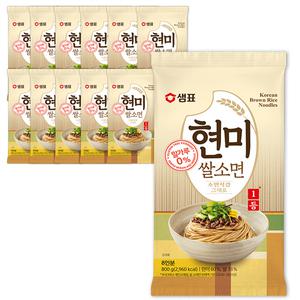 샘표 현미 쌀소면 800g x 12개 /글루텐프리 쌀소면 국수 쌀국수