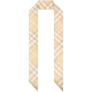 [BURBERRY] 24SS 라지 빈티지 리버스 체크 실크 스카프 8083300