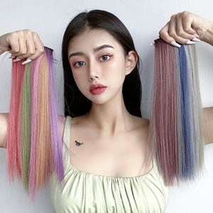 붙임헤어피스 똑딱 브릿지 여성부분가발 붙임머리 긴머리가발 스타일리쉬