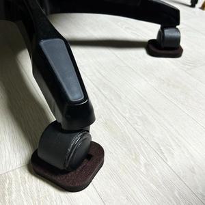 [JHQRDN1L_4B]펠트 의자발캡 브라운 의자바퀴고정 5P