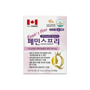 갱년기 여성 페민스프리 연질캡슐 60캡슐 감마리놀렌산 레드클로버 회화나무열매추출물 백하수오분말