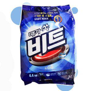 때가쏙 비트 가루세제 리필용 알칼리세탁세제 4.4kg