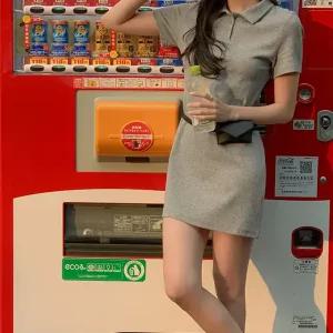 알디 골지 피케 카라 원피스 여름 여성 데일리룩 데이트룩