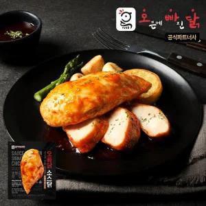 [오빠닭] 시그니처 소스닭 닭가슴살 숯불바베큐맛 100g 4팩