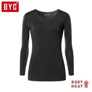 [오노마] ONM BYC 여성 보디히트 베이직 U넥 긴팔티 DOLS7024 재색 (S9365434)