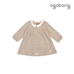 [보리보리/아가방]로나자수주름원피스(BEIGE)_01P52405421