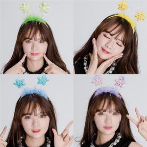 축제 파티용품  파스텔별머리띠 놀이공원