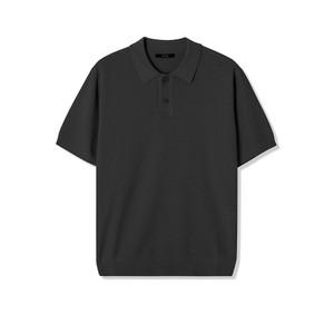 [애드호크] 남성 썸머 반팔 카라 니트 (BLACK) (HB4SKA1)