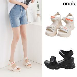 [아나이스] 벨크로 스포티 웨지샌들 8cm_25S256 [무료배송]
