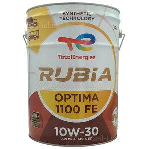 토탈 루비아 옵티마 1100 FE 10W30 20L CK-4 DPF 유로6 TIER-4 연비절감형 고성능 합성 디젤 엔진오일