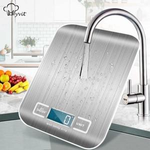 샤오미 주방 저울 스테인레스 스틸 식품 다이어트용 우편 측정 LCD 정밀 전자 10Kg
