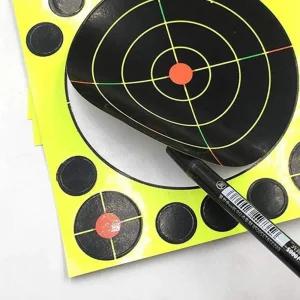 샬라라 스티커 과녁판 양궁 연습용 원형 사격 표적지 다트 조준판 타켓지 10P