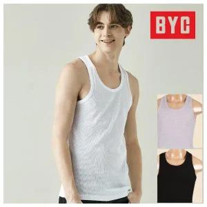 BYC 남성 스포츠 런닝 내의 민소매 5매세트 블랙 그레이 BYE1005
