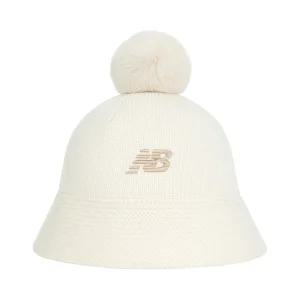 뉴발란스 키즈 프리미엄 돔햇 아동 니트 키즈 방한 겨울 모자 아이보리 베이지 NK8BDF306G-19