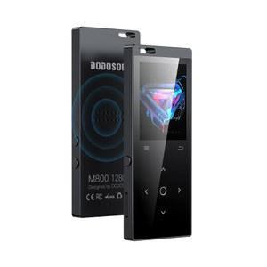 [미국배송] 블루투스가 장착된 128GB MP3 플레이어: 용 휴대용 음악 플레이어 - 재생기 HIFI 사운드 FM 라디오 디지털 오디오 음성 녹음기 미니 디자인으로 스포츠에 이상적임 (이어폰 포함)
