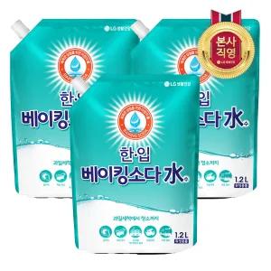 한.입 베이킹소다수 1.2L 리필 x 3개
