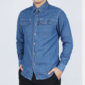 [노블진]윈드 카고 청남방 1+1 남자 데님 셔츠 작업복상의
