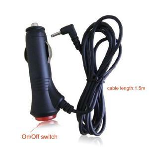 DC 2.5mm/3.5mm 차량용 충전기 (On/Off 스위치 포함) 12V 시가잭 전원 어댑터 플매트 카펫 러그 케이블 배